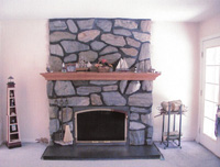 Jamesport Stone Fireplace